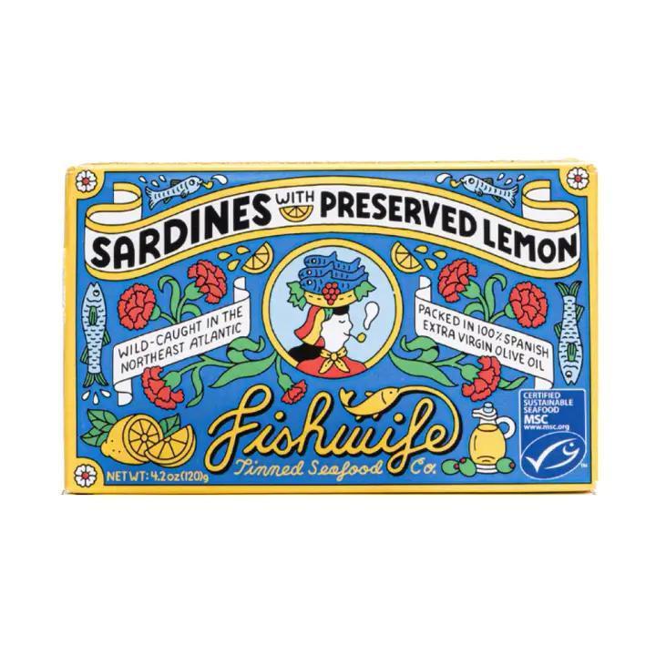 Fishwife Sardines with Preserved Lemon