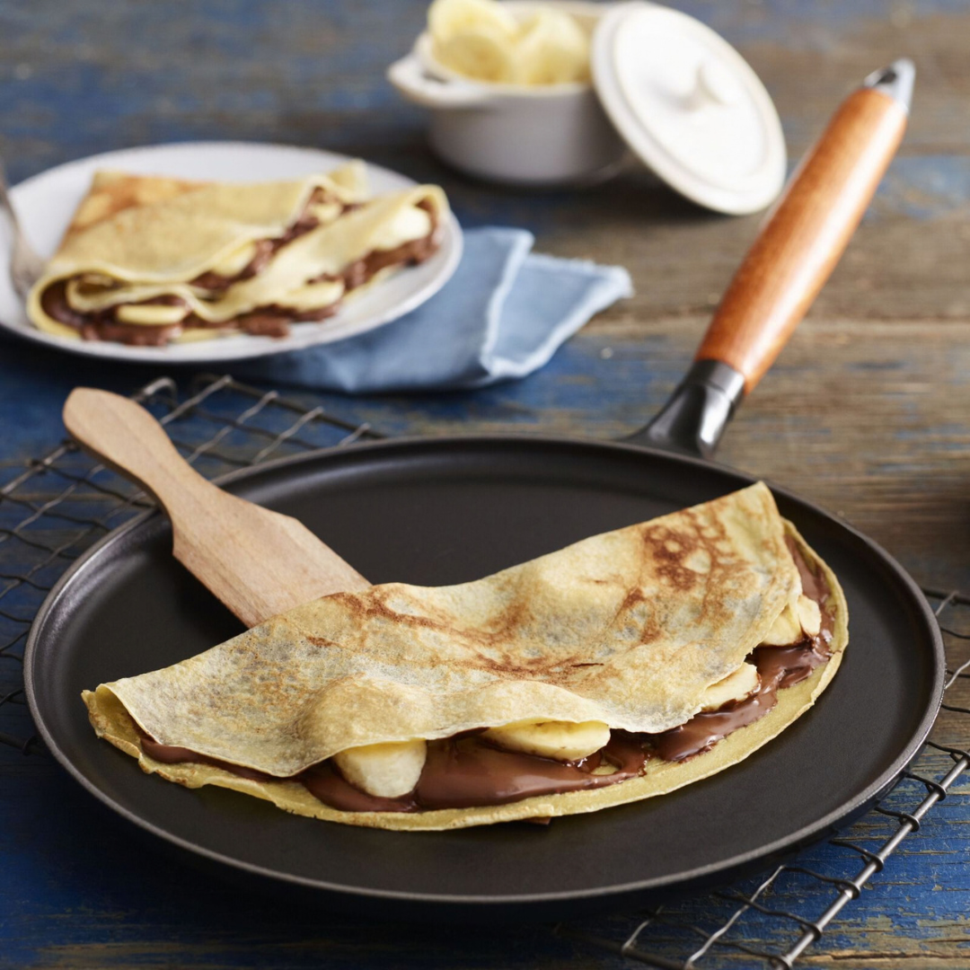 Staub Cast Iron Crepe Pan with Spreader & Spatula