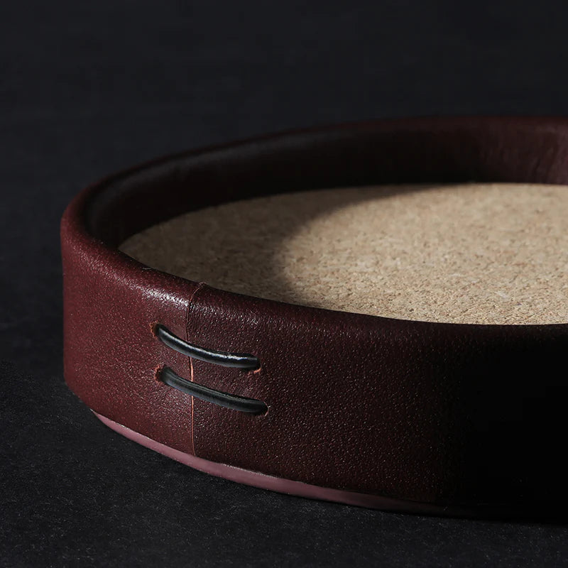 Liiton | Whiskey Leather Coasters - Set of 4