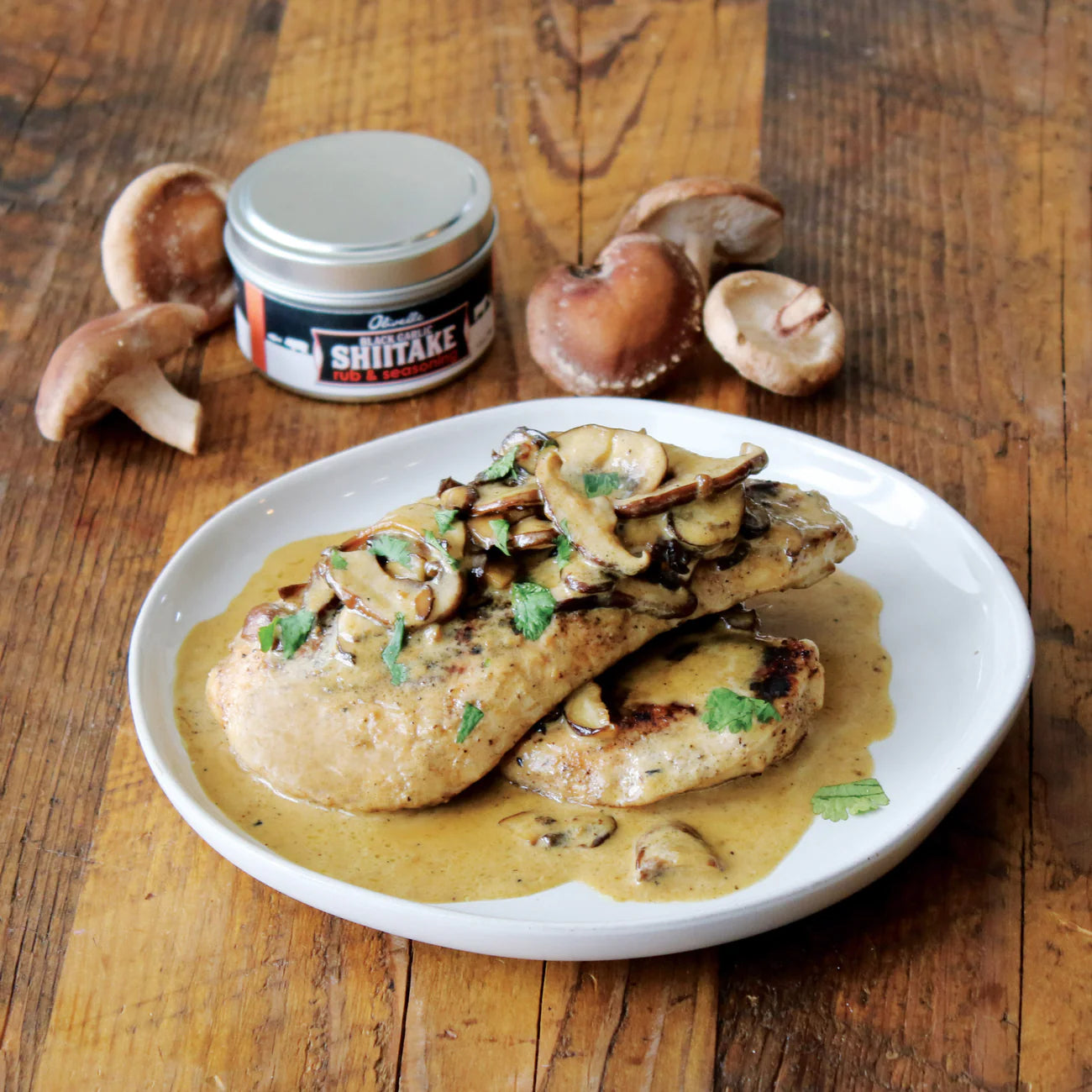 Olivelle | Black Garlic Shiitake Rub & Seasoning
