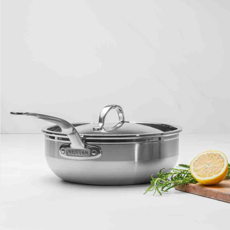 Hestan | 3.5 QT Clad Stainless Steel Nonstick Essential Pan