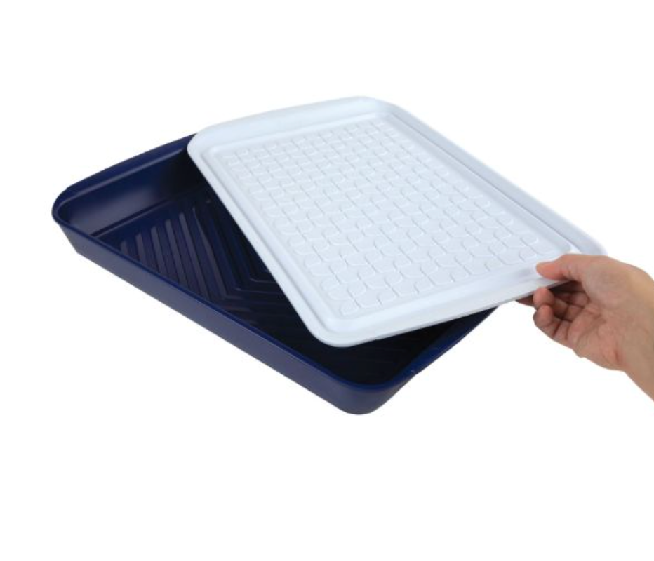 Tovolo | 2-Piece Large Prep & Serve Marinade Tray Set