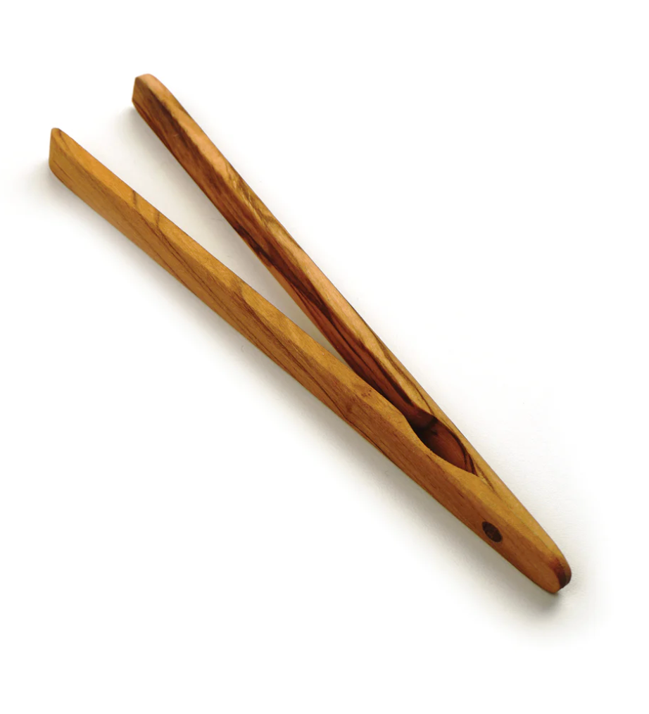 RSVP International | Olive Wood Toast Tongs