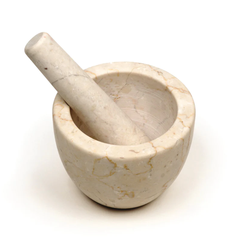 RSVP International | Marble Mortar & Pestle - Beige