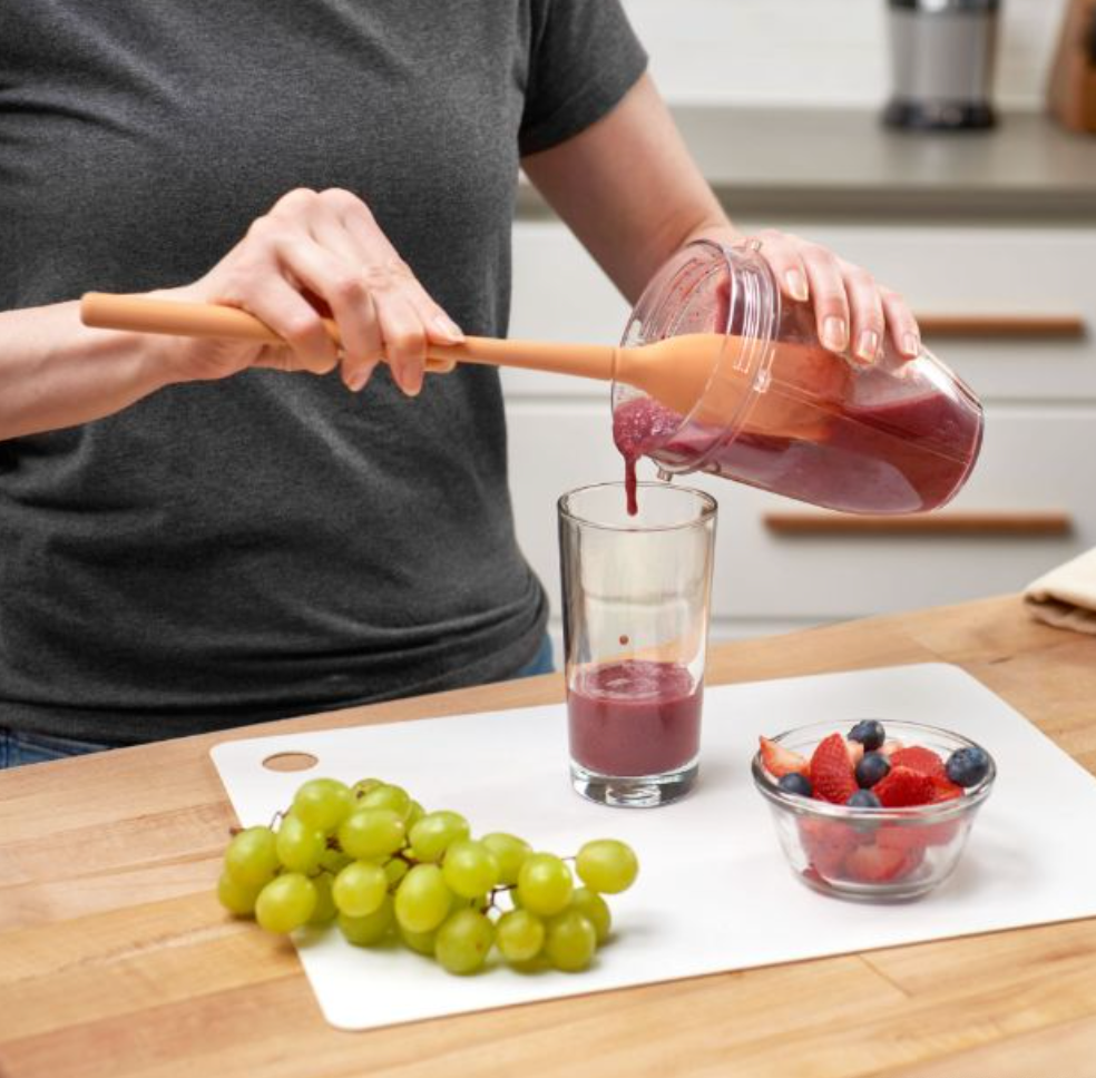 Tovolo | Flex-Core All Silicone Blender Spatula - Apricot
