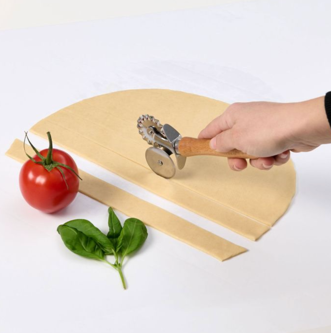 Double Pastry Ravioli Pasta Dough Cutter & Crimper