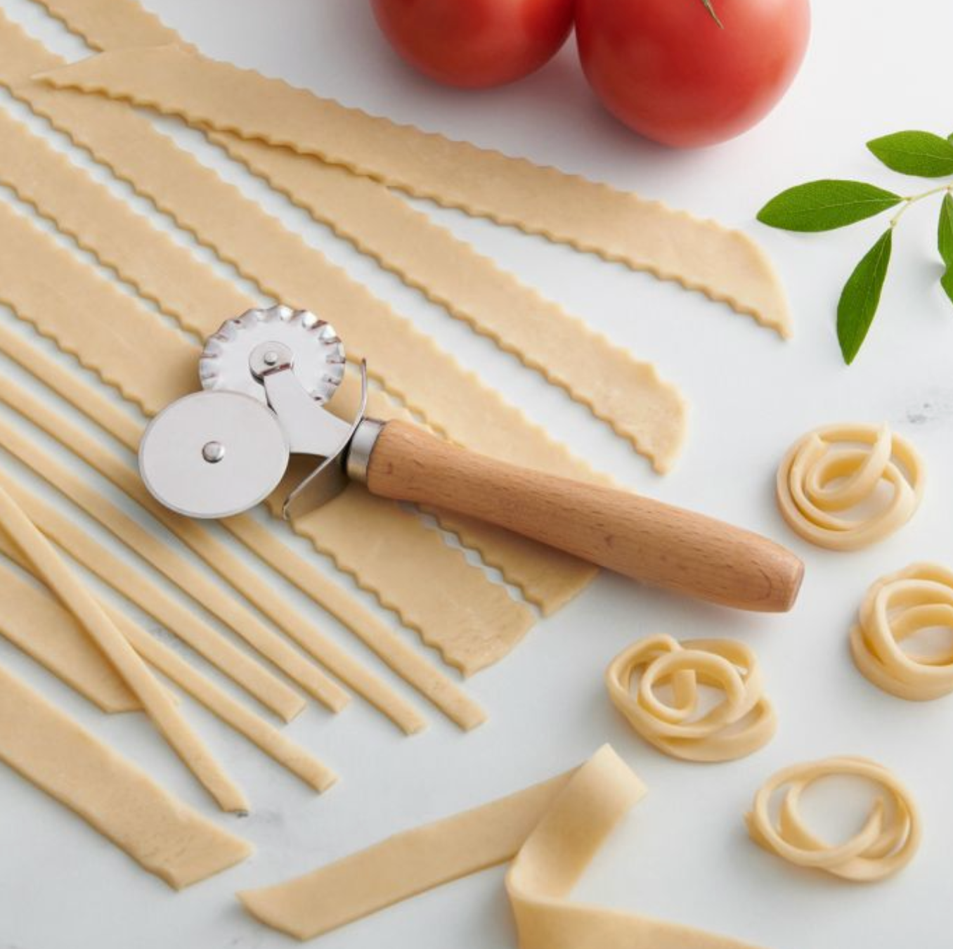 Double Pastry Ravioli Pasta Dough Cutter & Crimper