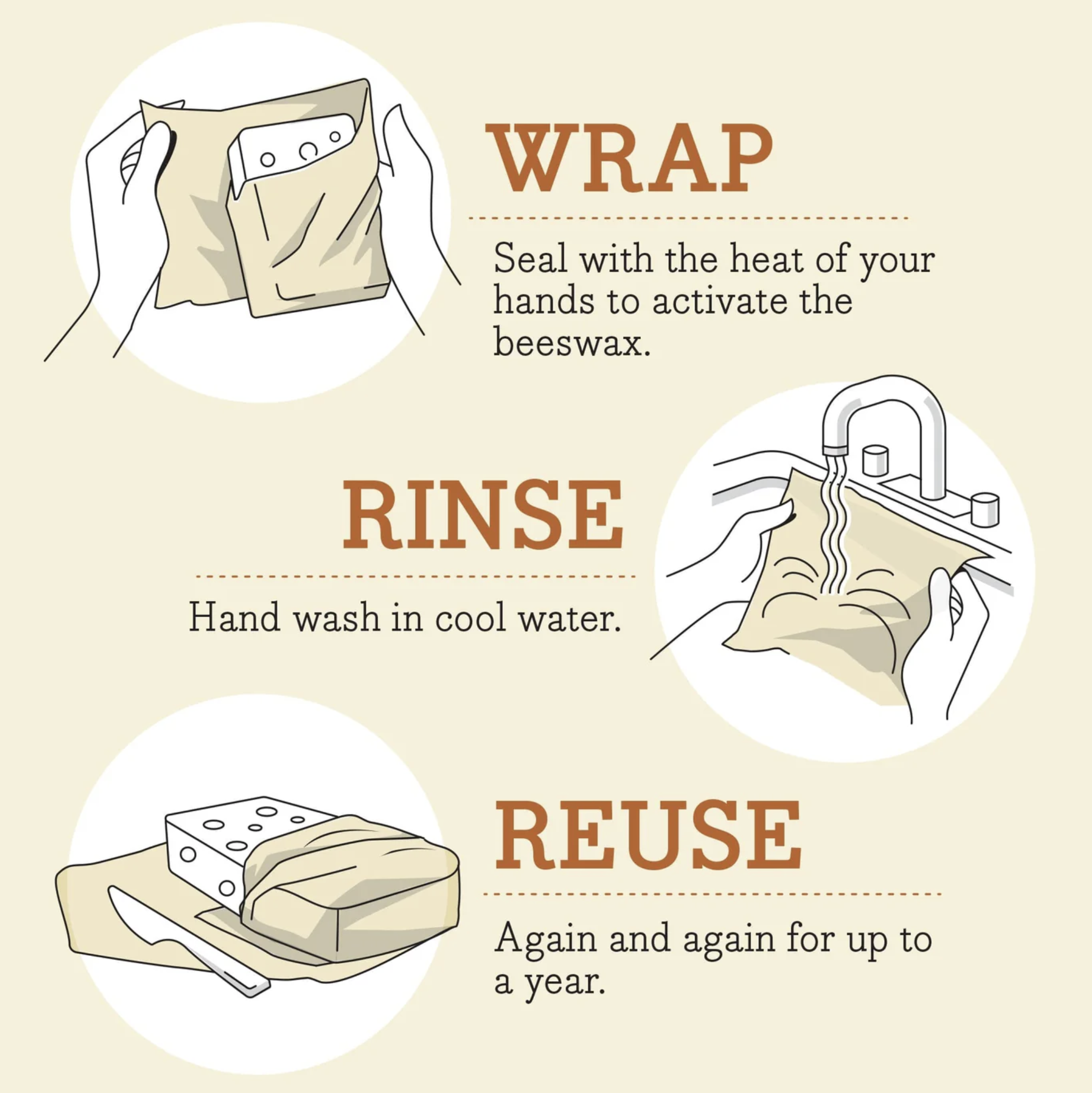 Bee's Wraps | Bread Wrap - Honeycomb