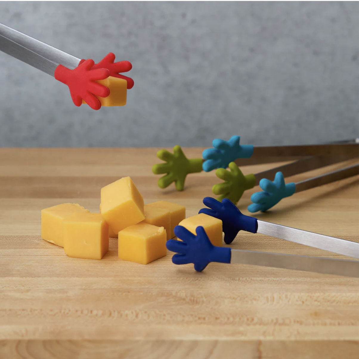 RSVP International | Mini Silicone Handy Tongs