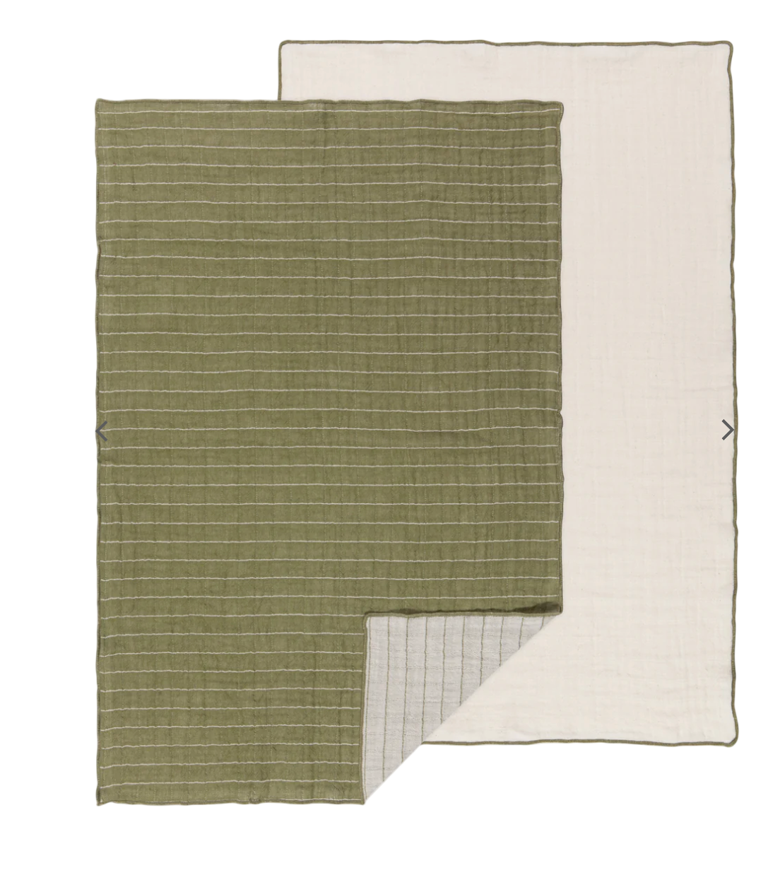 Double Weave Olive Dishtowels