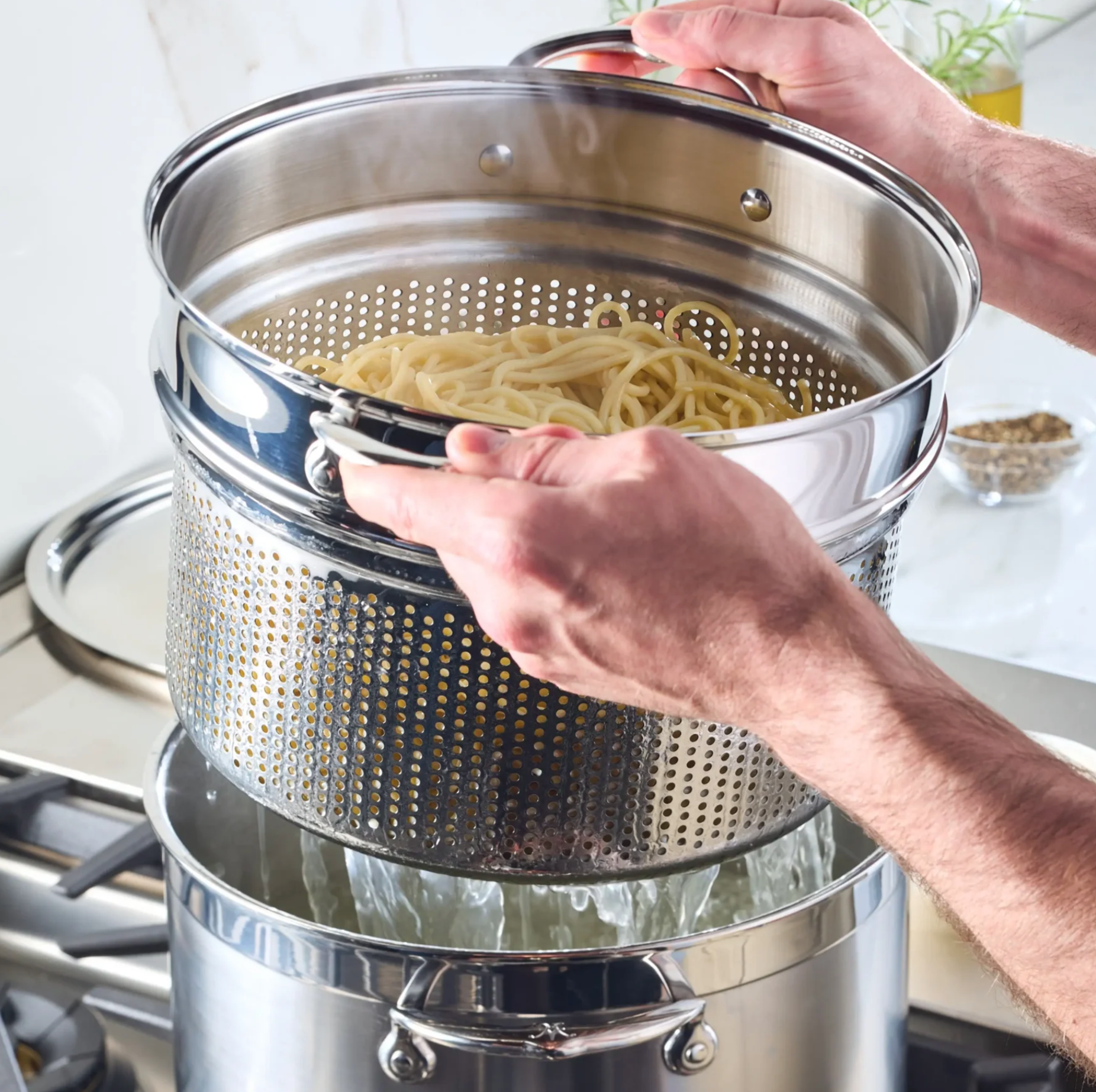 Hestan | 8-Quart Stainless Steel Pasta Insert