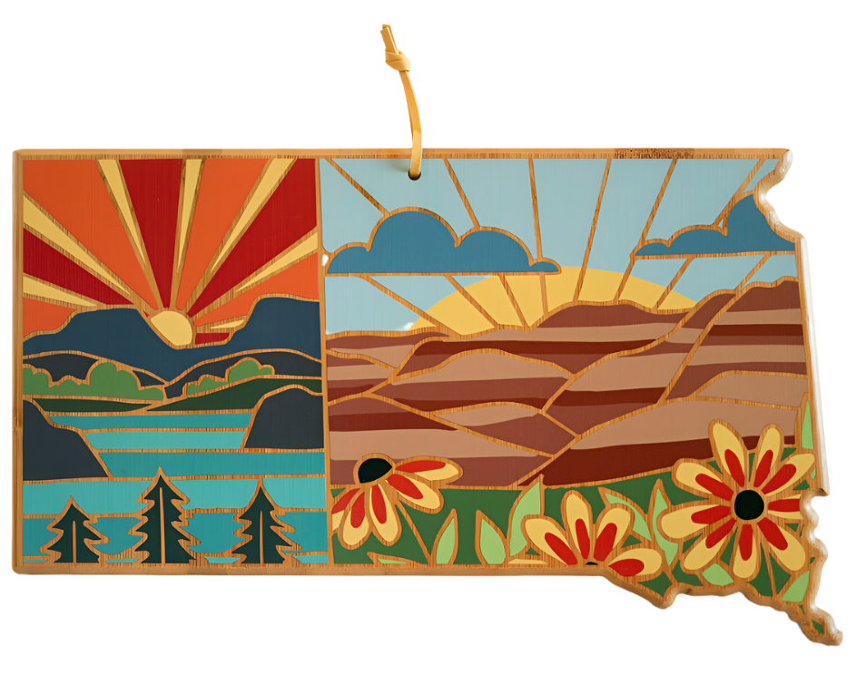 South Dakota Landscape Cutting Board