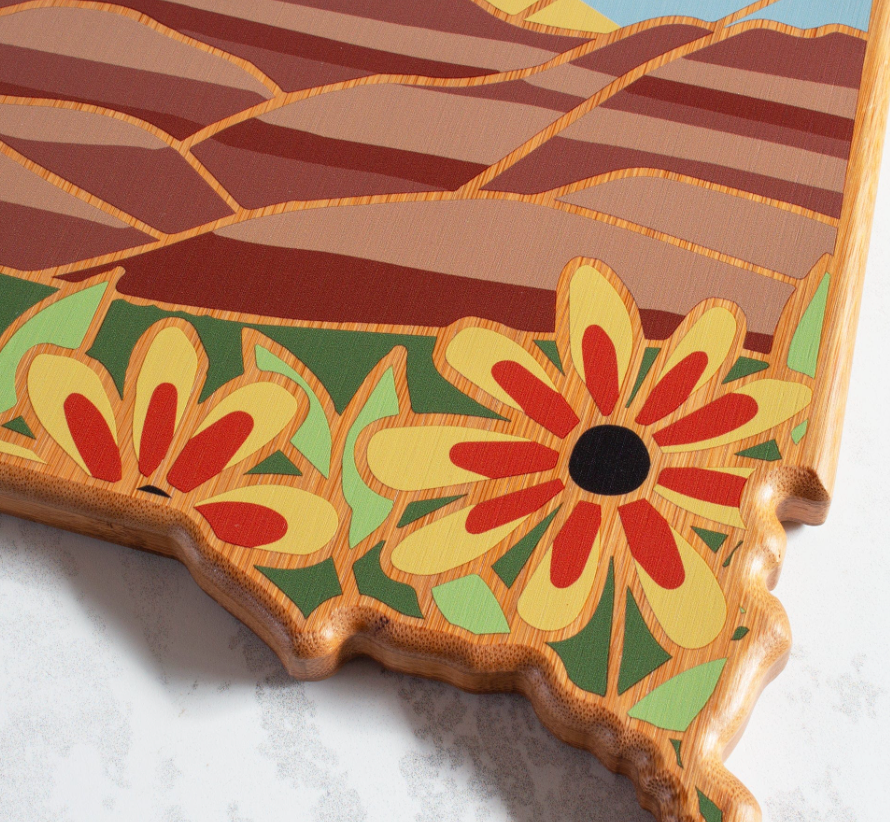South Dakota Landscape Cutting Board