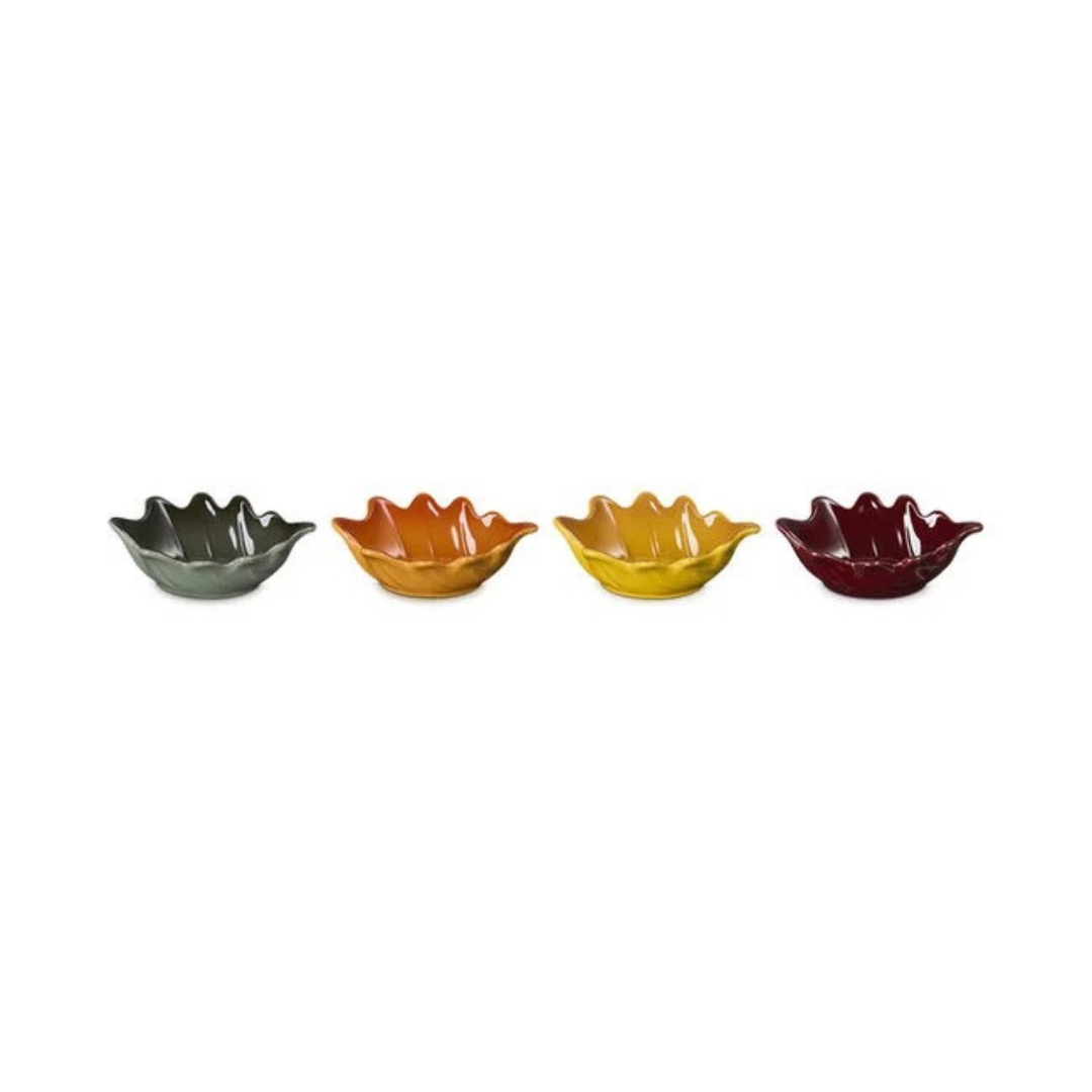 Le Creuset | Mini French Oak Leaf Bowls, Set of 4