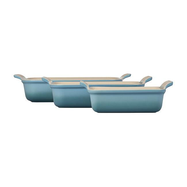 Le Creuset | Heritage 3-pc Rectangular Baking Dish Set