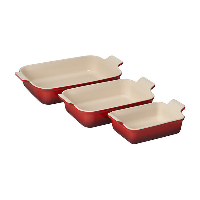 Le Creuset | Heritage 3-pc Rectangular Baking Dish Set