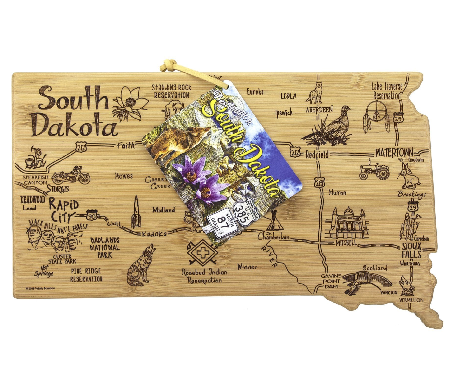 Destination South Dakota Serving and Cutting Board