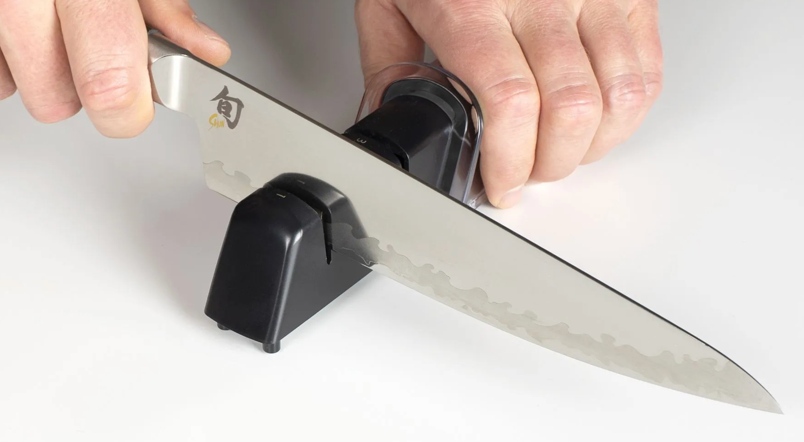 Shun | Pull-Through Diamond & Ceramic Knife Sharpener