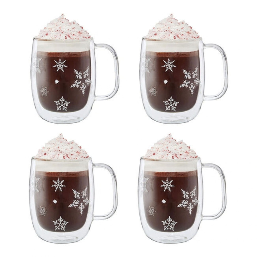 Zwilling | 4-pc Snowflake Coffee Mug Set