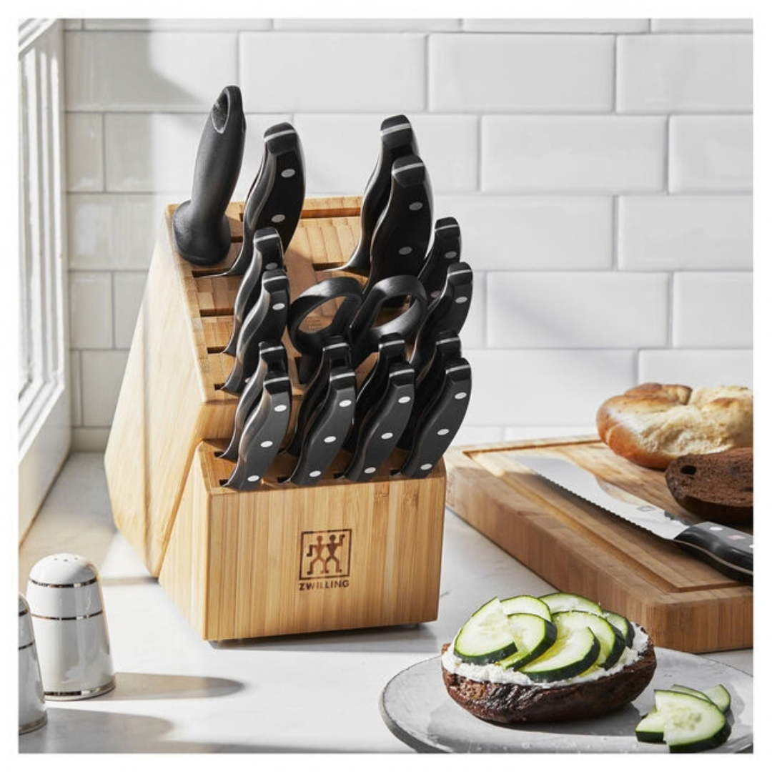 Zwilling Twin 19-pc Knife Block Set - Bamboo