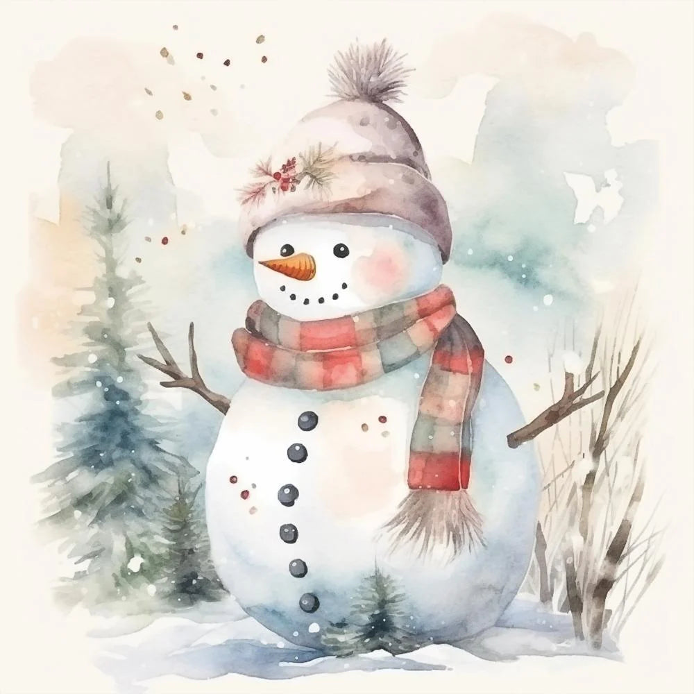 LUNCH- SNOWMAN IN NATURE