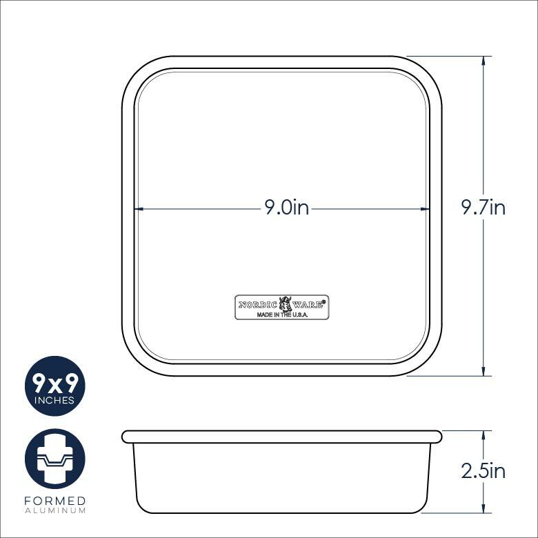 Nordic Ware | Naturals 9x9 Square Cake Pan