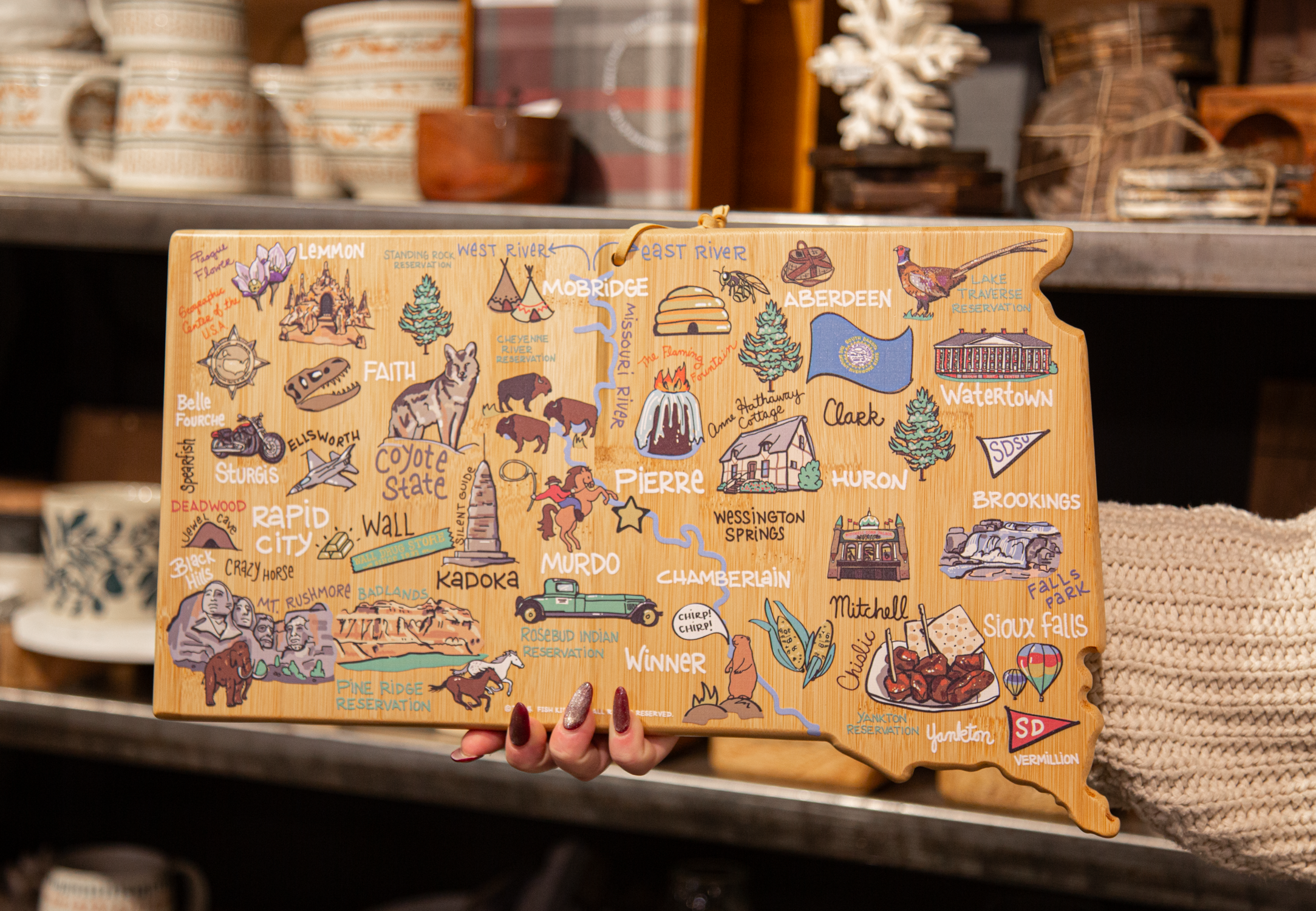 South Dakota Inspired Cutting Board
