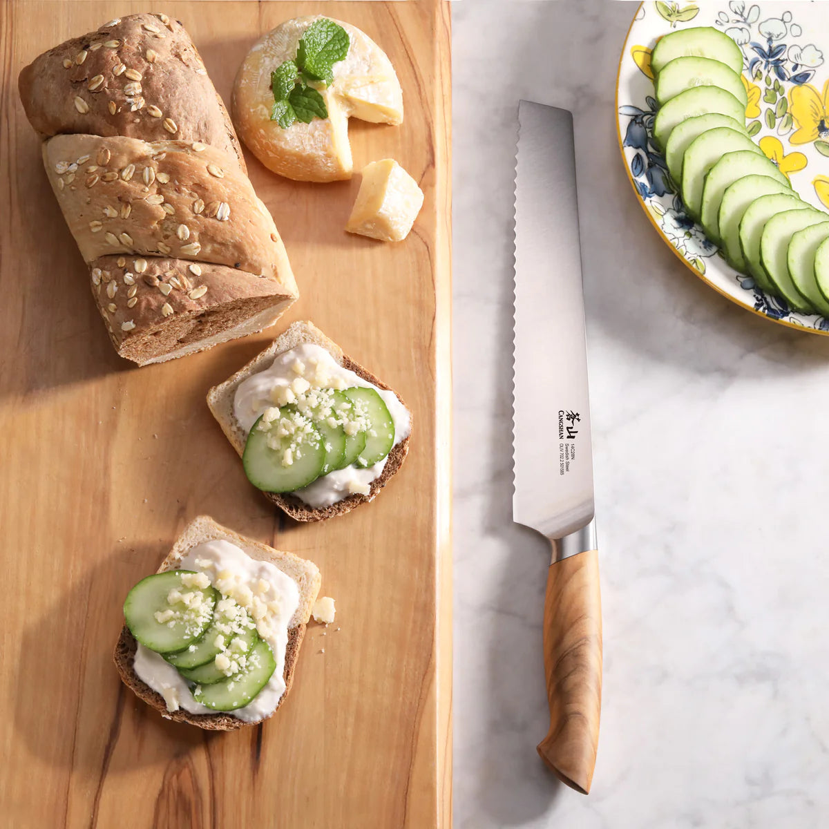 Cangshan | OLIV Series 8" Bread Knife - Forged Swedish