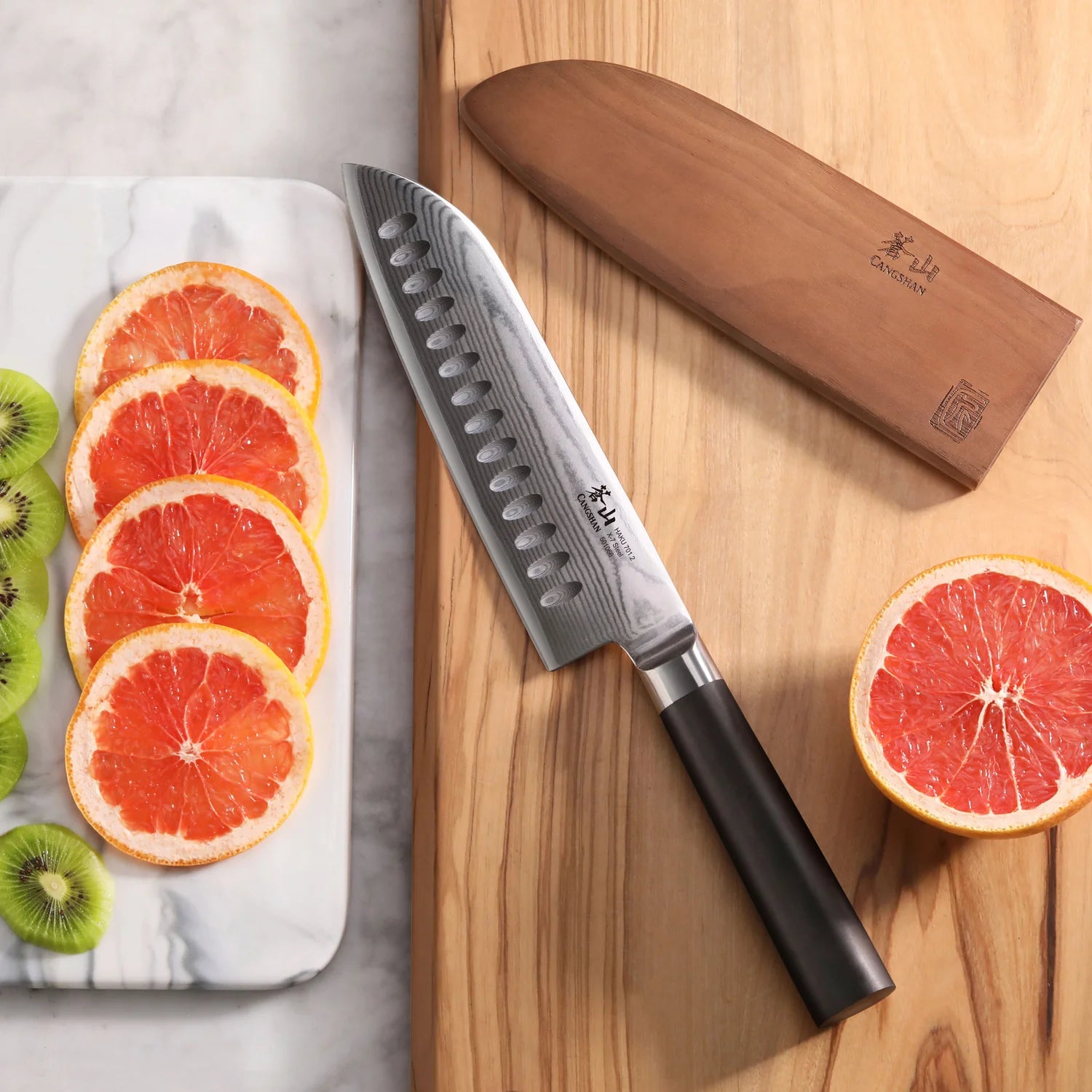 Cangshan | Haku 7" Santoku Knife with Sheath