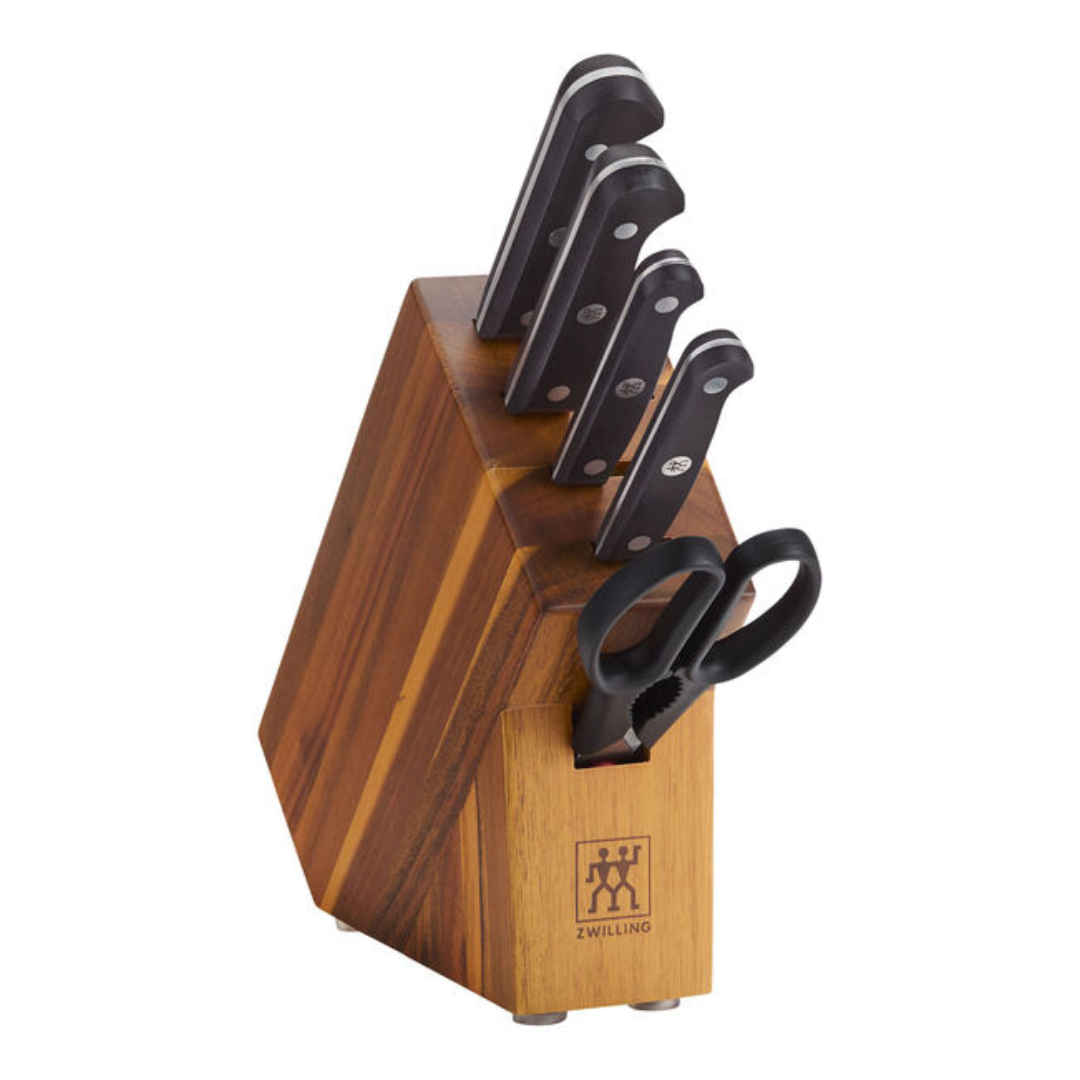 Zwilling Gourmet 6-pc Knife Block Studio Set - Acacia