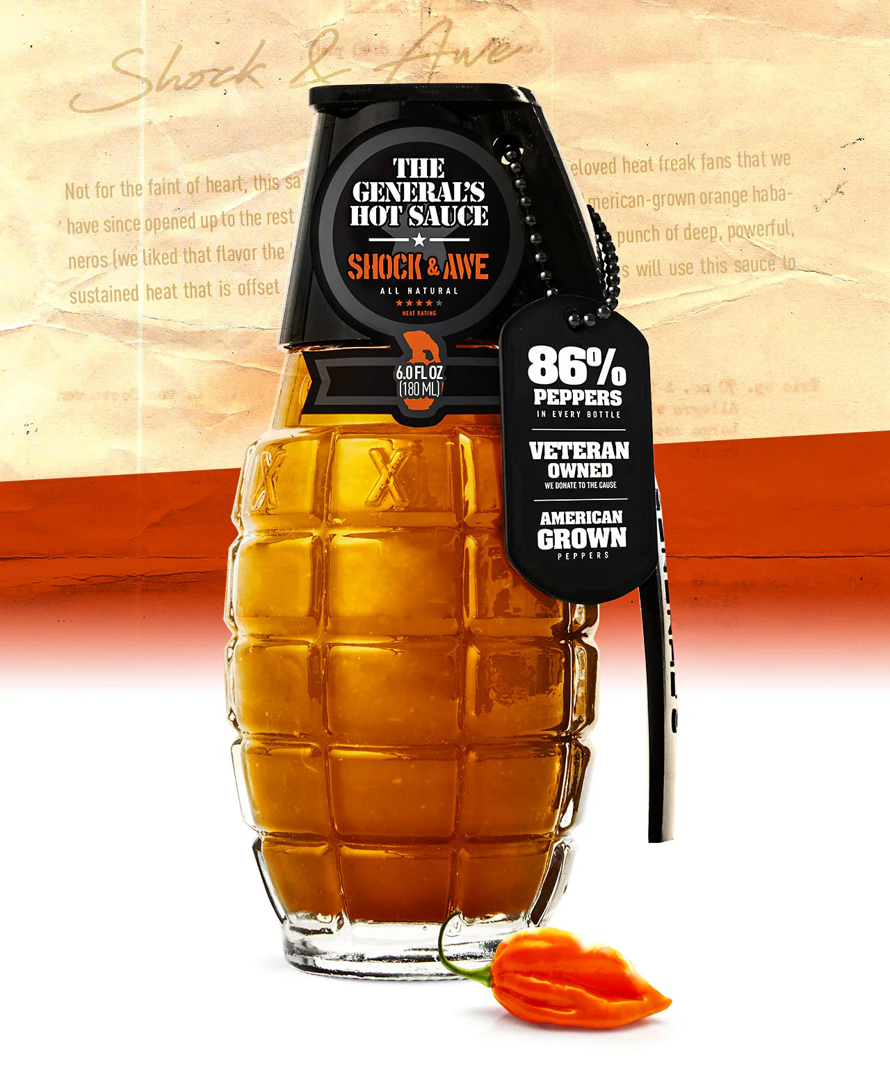 The General's Hot Sauce | Shock & Awe Hot Sauce