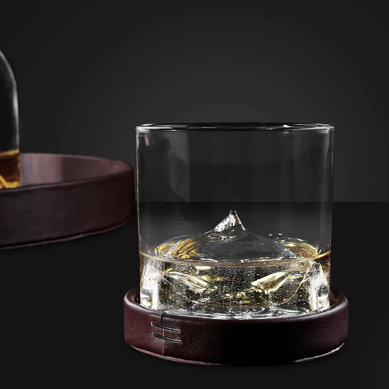 Liiton | Whiskey Leather Coasters - Set of 4