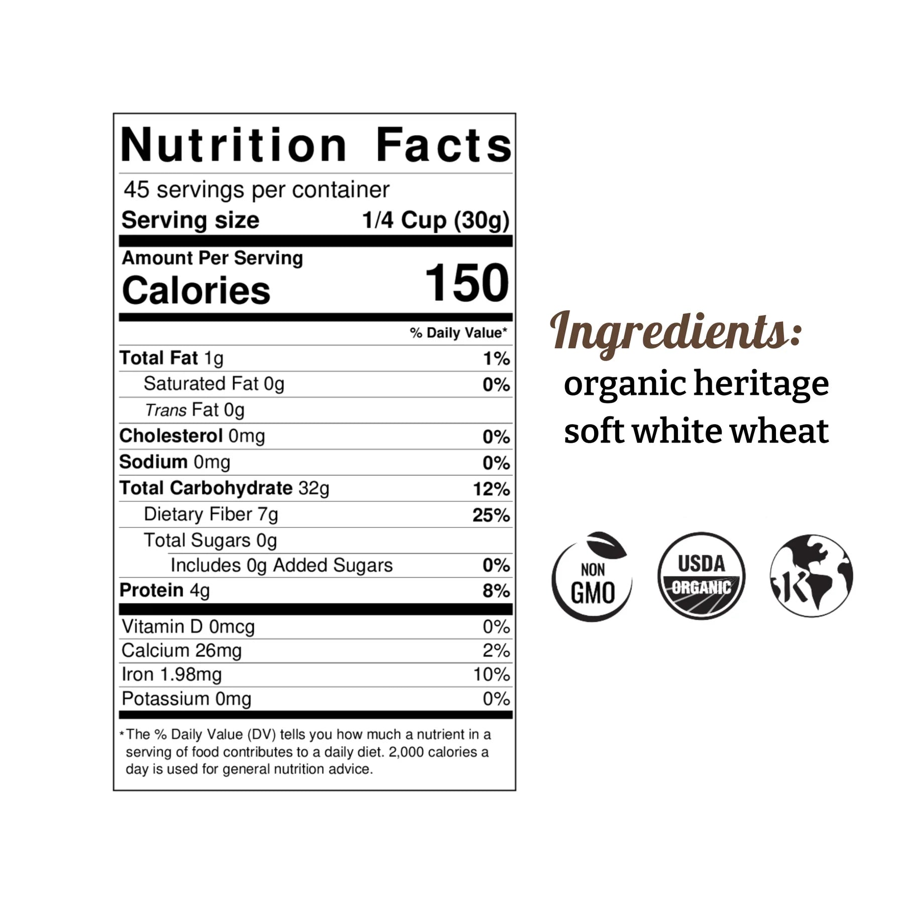 Ultra-Fine Heritage Whole Wheat Pastry Flour