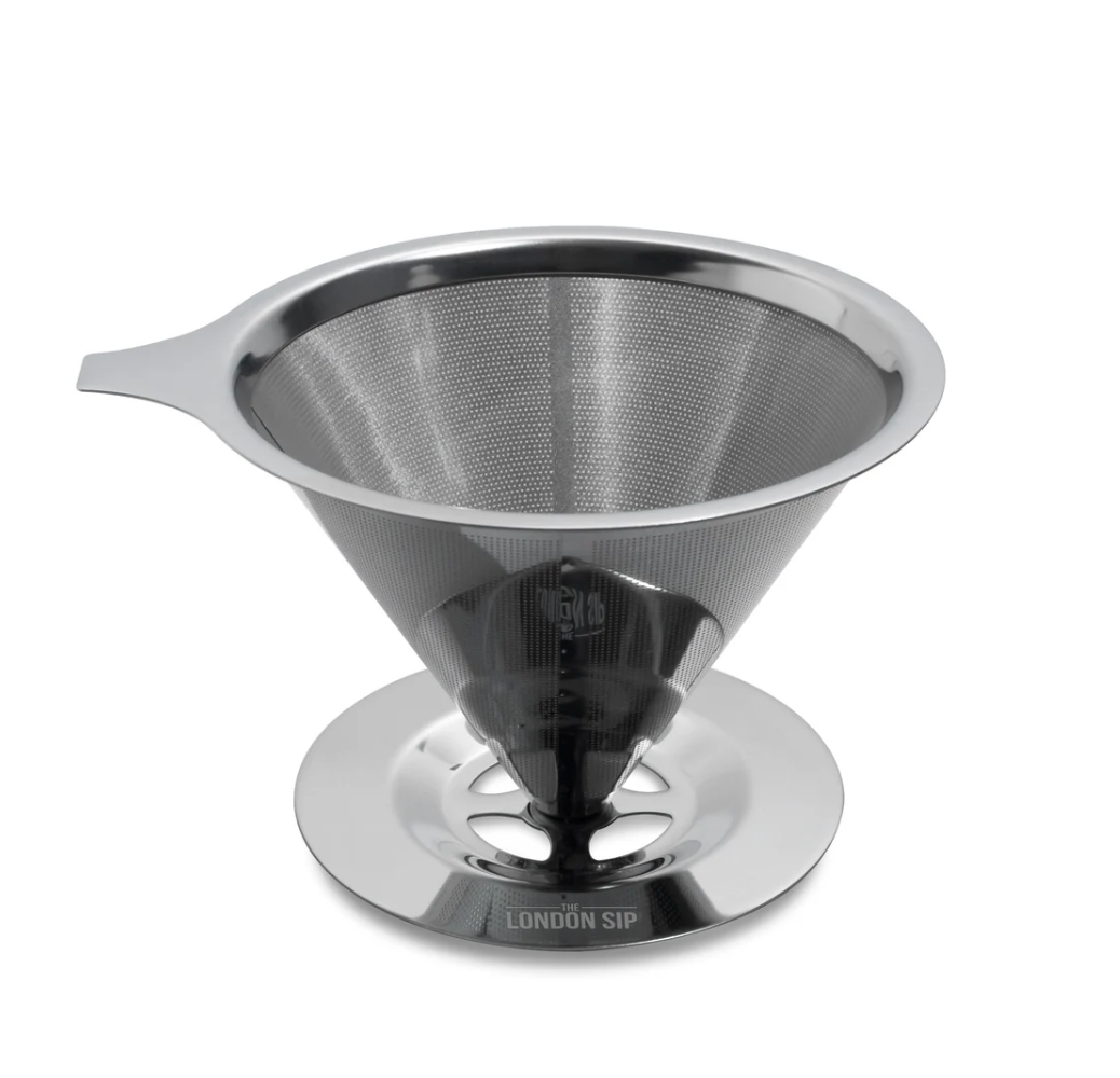 London Sip | Stainless Steel Reusable Filter & Coffee Dripper
