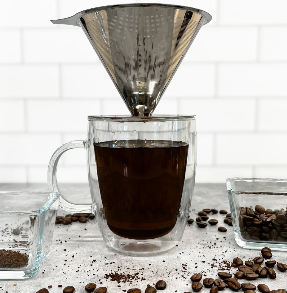 London Sip | Stainless Steel Reusable Filter & Coffee Dripper