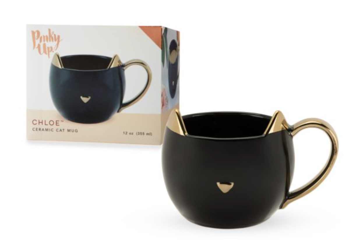 Chloe Black Cat Mug