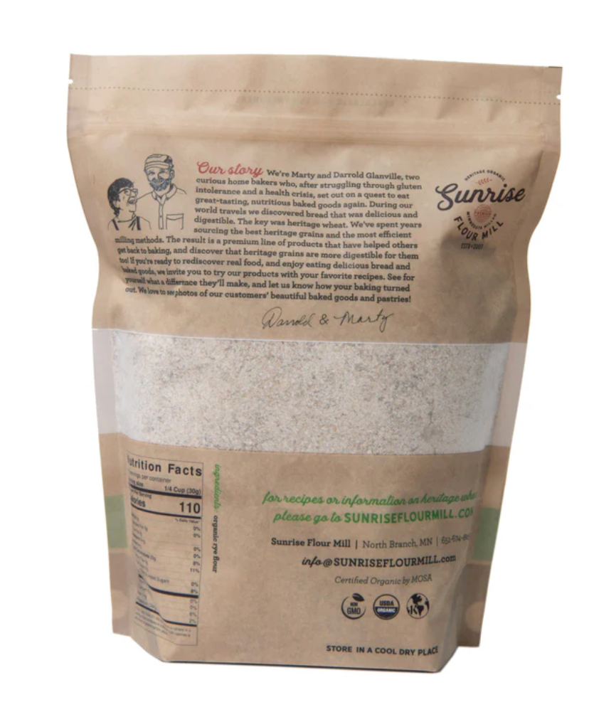 Organic Coarse Rye Flour (Pumpernickel)
