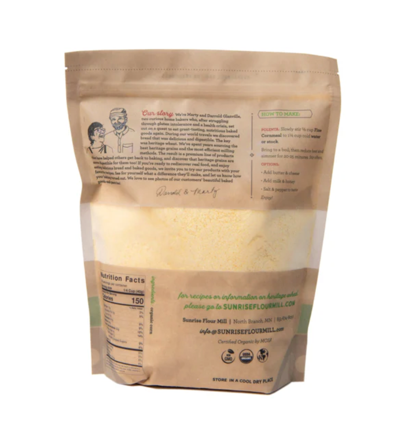 Organic Fine Cornmeal