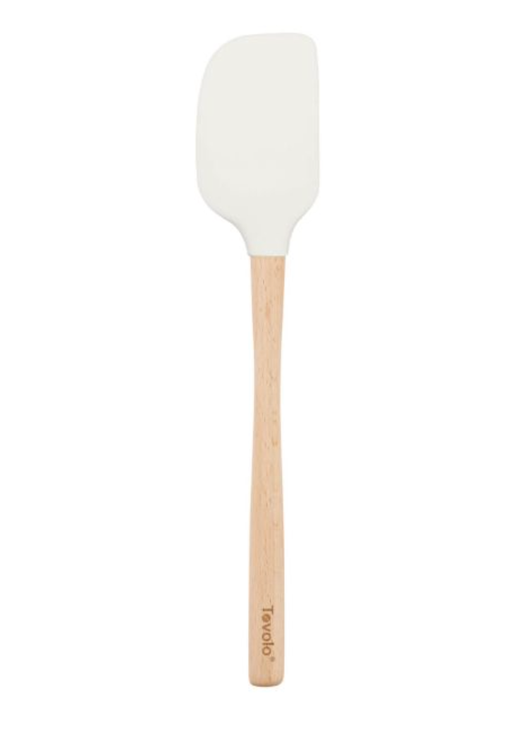 Tovolo | Flex-Core Wood Handled Spatula - White