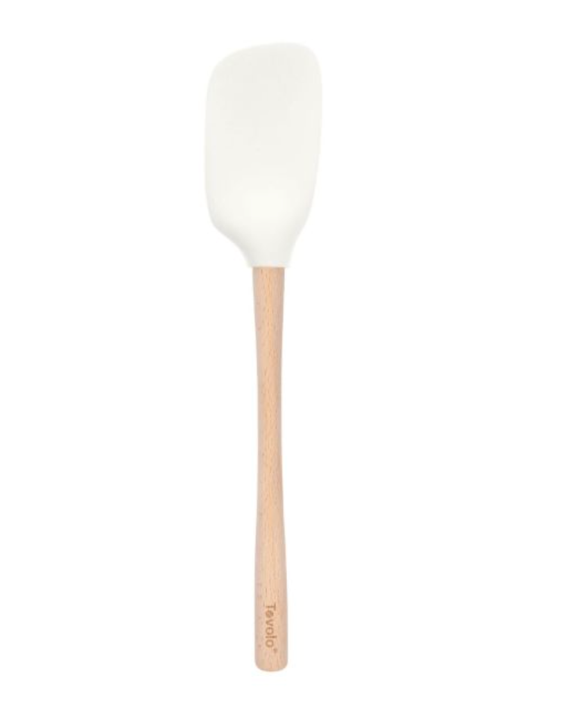 Tovolo | Flex-Core Wood Handled Spoonula - White