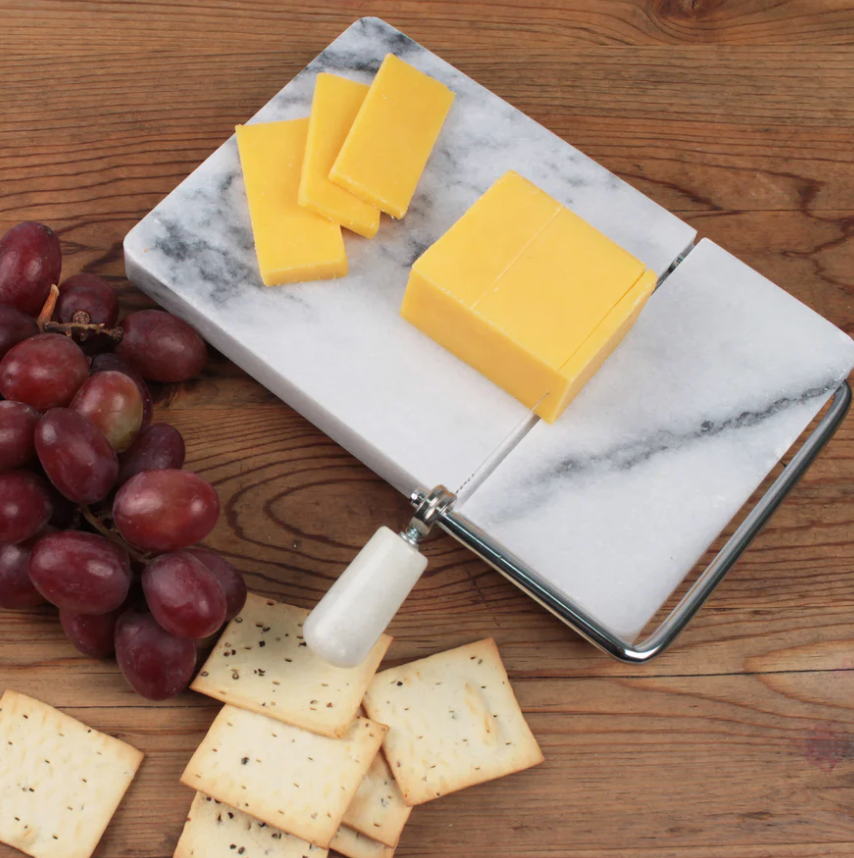 RSVP International | White Marble Cheese Slicer