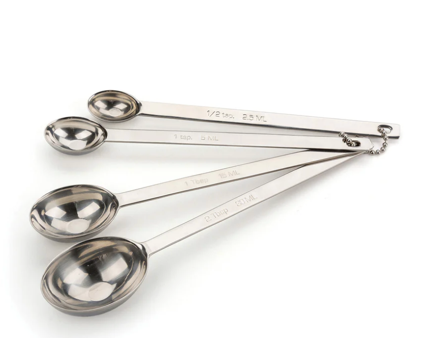 RSVP International | Long Handle Measuring Spoon Set of 4