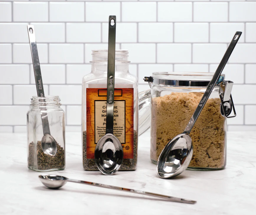 RSVP International | Long Handle Measuring Spoon Set of 4