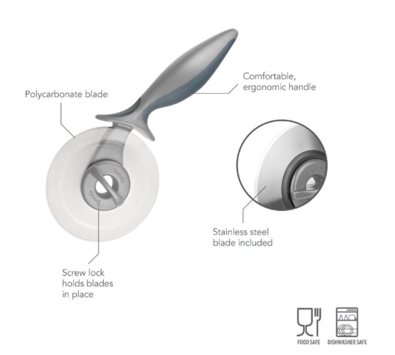Tovolo | 2-in-1 Pizza Wheel