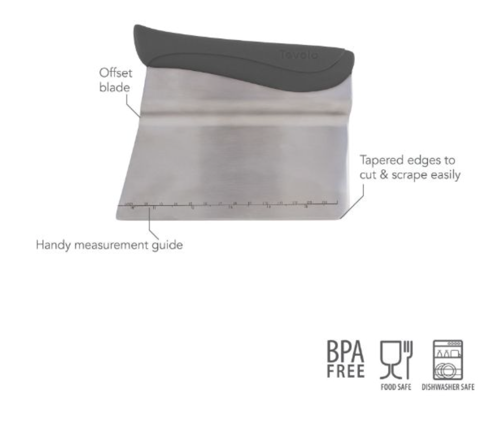 Tovolo | Bench Scraper - Charcoal