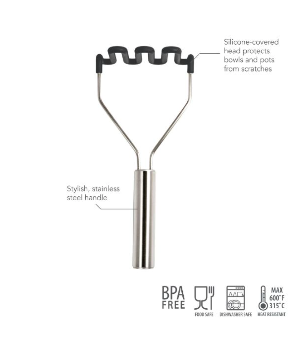 Tovolo | Silicone Potato Masher - Charcoal