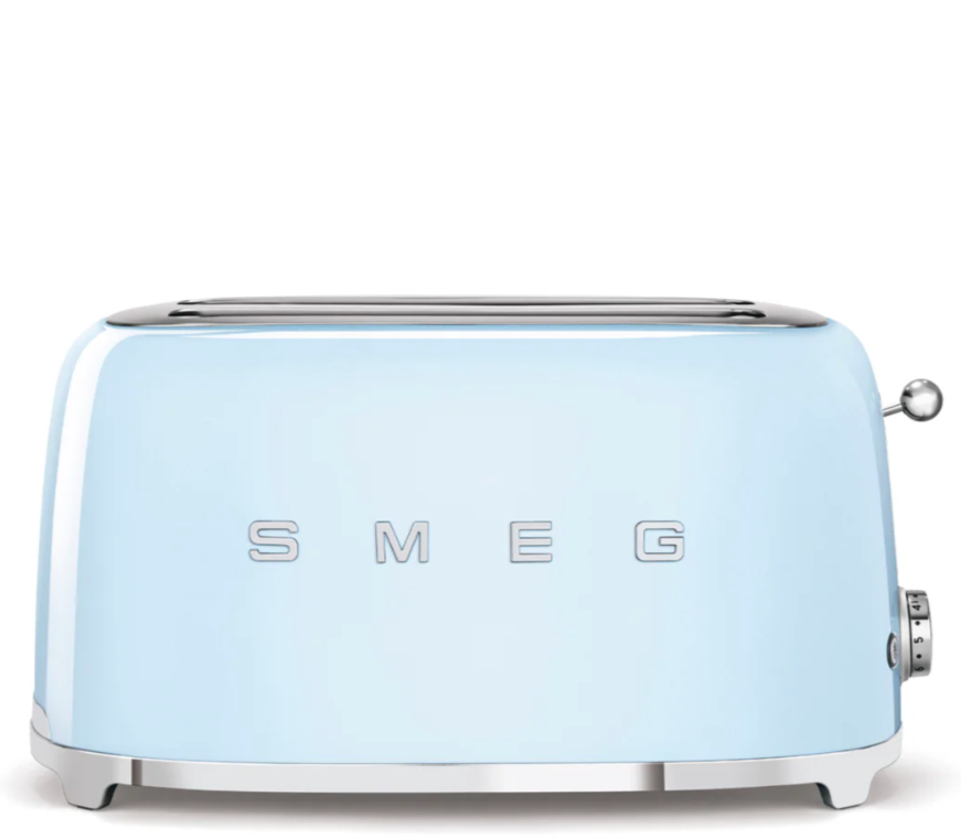 Smeg | 4x2 Slice Toaster, Pastel Blue