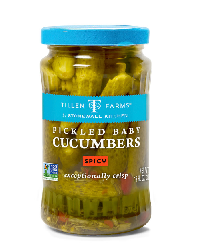 Spicy Pickled Baby Cucumbers