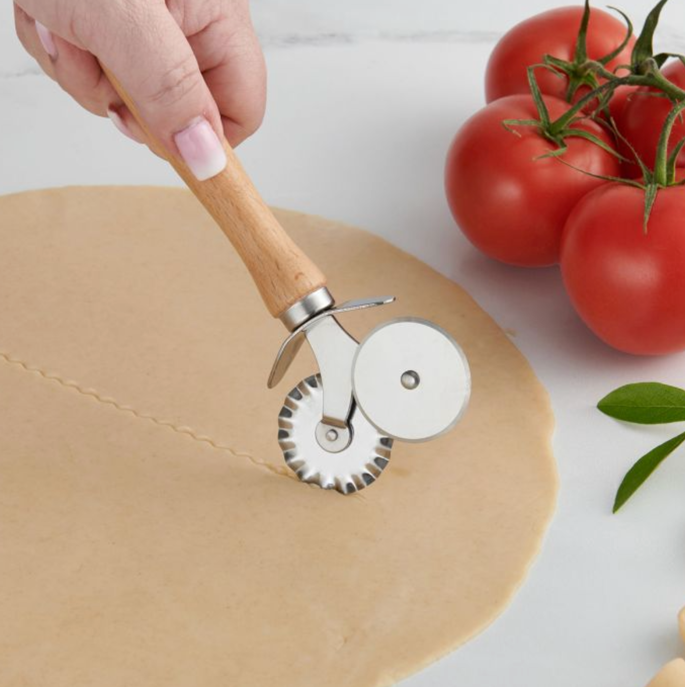 Double Pastry Ravioli Pasta Dough Cutter & Crimper