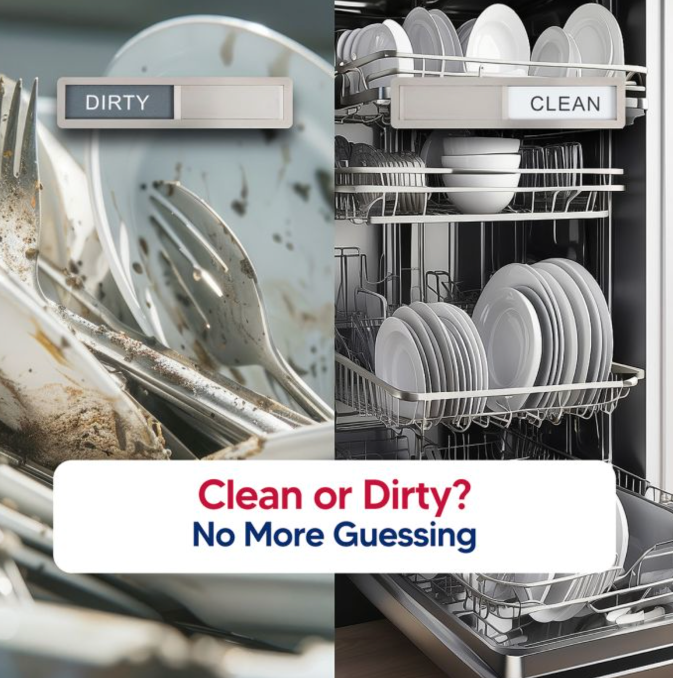 CLEAN/DIRTY Dishwasher Magnet